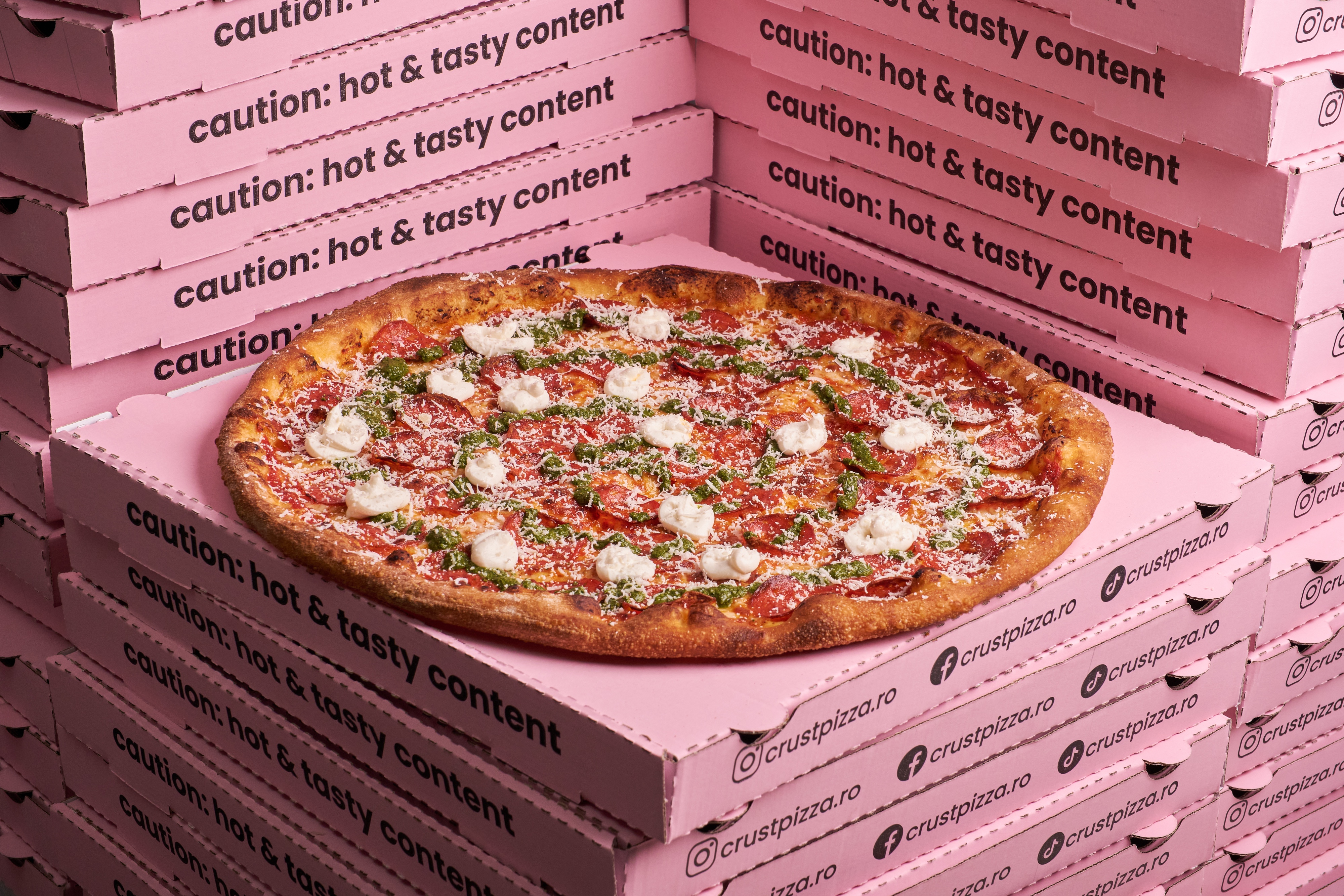 Pizza Pepperoni & Pesto 40cm